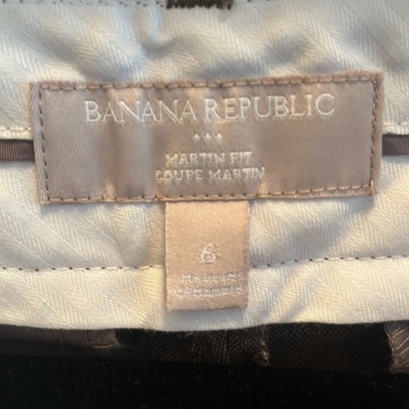 BANANA REPUBLIC MARTIN FIT LINEN PANTS - Picture 3 of 6